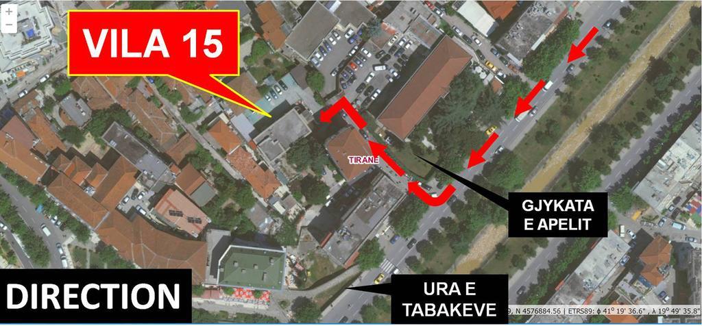 Hotel Vila 15 - Center Tirana Eksteriør billede